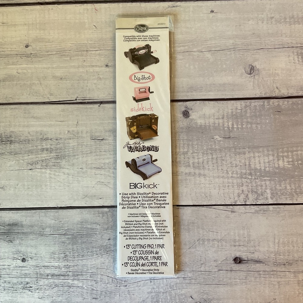Sizzix 13 inch Decorative Strip Cutting Pads 1 Pair 654558 Big Shot Vagabond #1